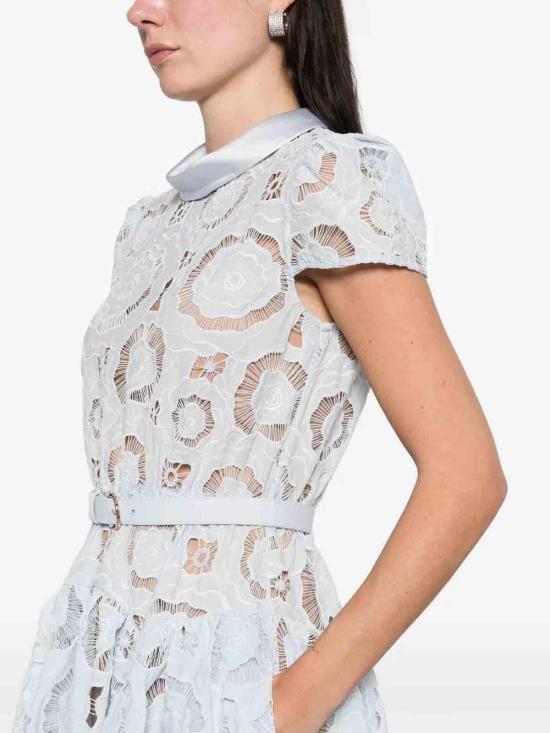 26SS 셀프 포트레이트 미디 스커트 RS26167MBBL Blue - SELF PORTRAIT