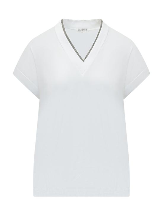 26SS 브루넬로 쿠치넬리 스웨터 M0T18BD222 C159 BIANCO