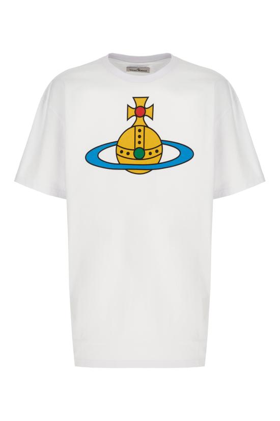 26SS 비비안웨스트우드 반팔 티셔츠 3G01004SJ001M A401 WHITE