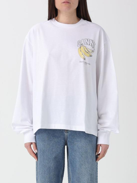 26SS 가니 롱슬리브 프루트 티셔츠 A1050059 151 White