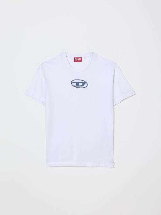 26SS [키즈] 디젤 티셔츠 J025900GRAI K100 White