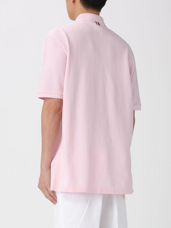 26SS 톰브라운 폴로 티셔츠 MJP110P00050 680 Pink - THOM BROWNE