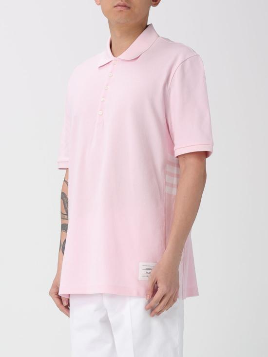26SS 톰브라운 폴로 티셔츠 MJP110P00050 680 Pink - THOM BROWNE