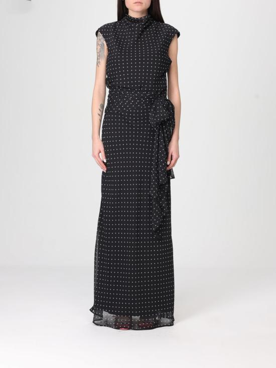 26SS 로테이트 롱 원피스 115237 000 Black