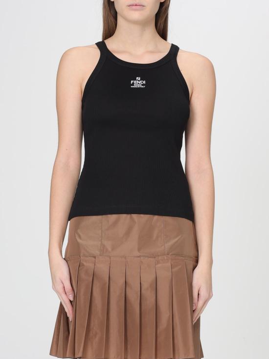 26SS 펜디 민소매 티셔츠 FS7966ANQM F0GME Black