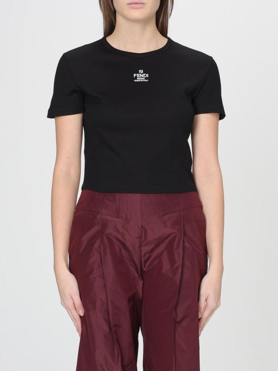 26SS 펜디 반팔 티셔츠 FS8110ANQM F0GME Black