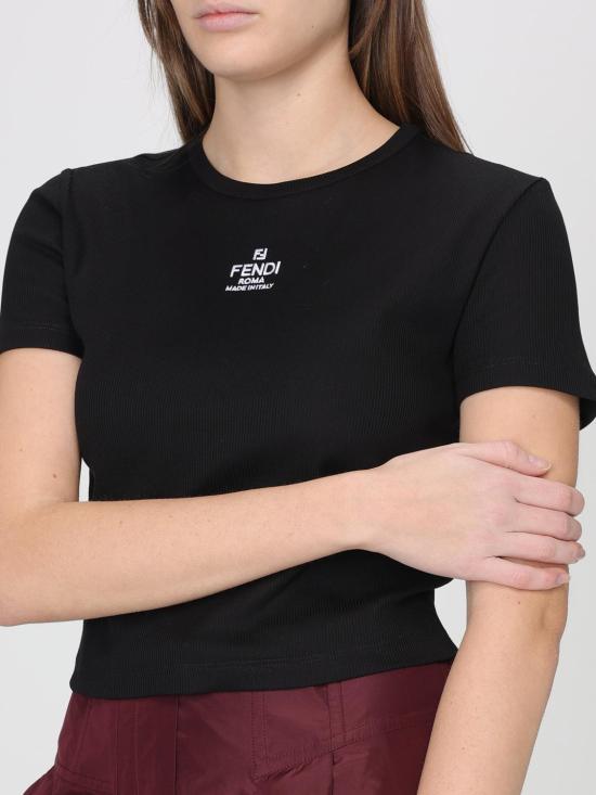 26SS 펜디 반팔 티셔츠 FS8110ANQM F0GME Black - FENDI