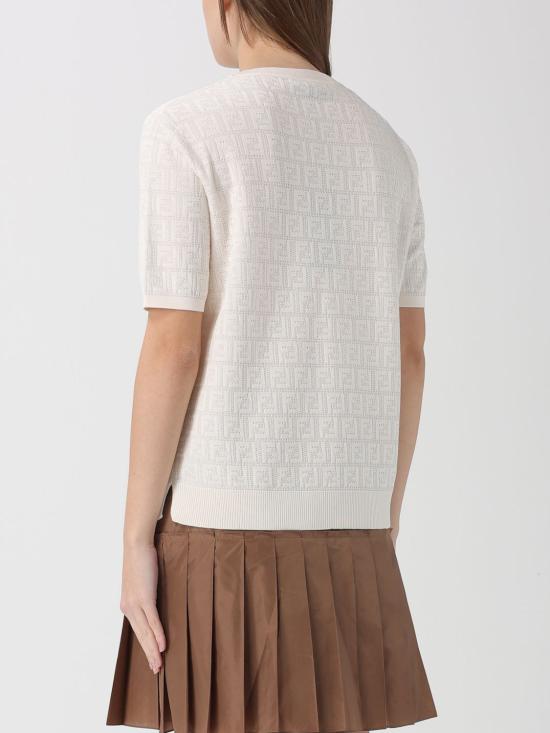 26SS 펜디 스웨터 FZXD57AUZR F0ZNM White - FENDI