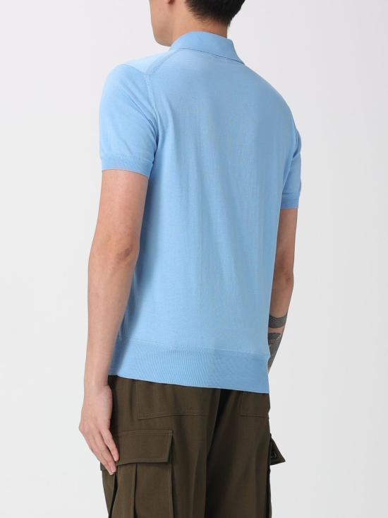 26SS 톰포드 폴로 티셔츠 KPS035YMC040 UCZ Turquoise - TOMFORD