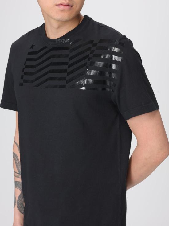 26SS 골든구스 반팔 티셔츠 GUP01220P002370 90100 Black - GOLDEN GOOSE