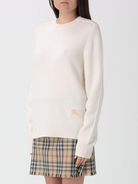 26SS 버버리 캐시미어 스웨터 8118314 White - BURBERRY