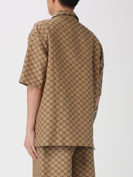 26SS 구찌 반팔 셔츠 742707ZAM7G 2580 Camel - GUCCI