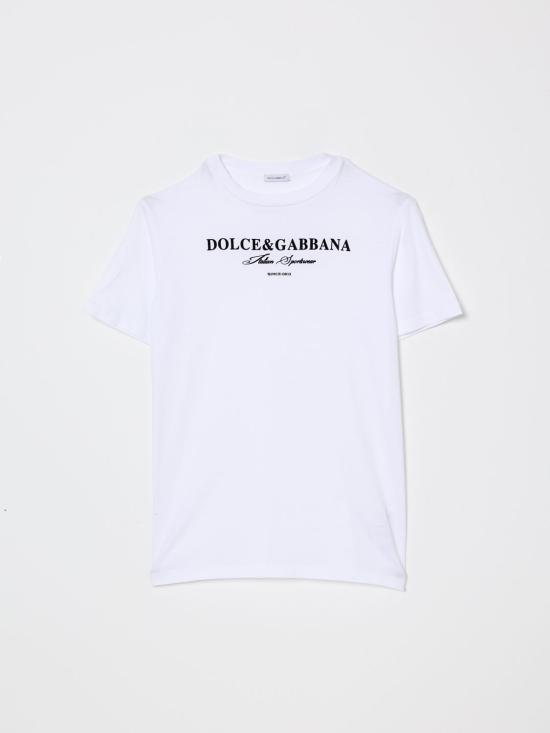 26SS [키즈] 돌체앤가바나 티셔츠 L4JTHUG7P1Y W0800 White
