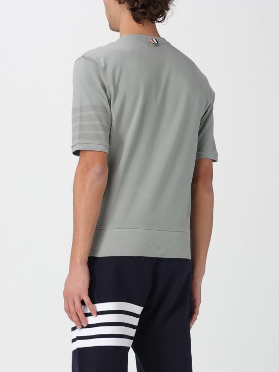 26SS 톰브라운 코튼 저지 4바 티 MJS303AJ0253 055 Grey - THOM BROWNE