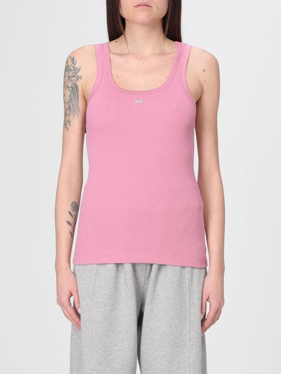 26SS 핑코 민소매 티셔츠 100807A338 Q48 Pink