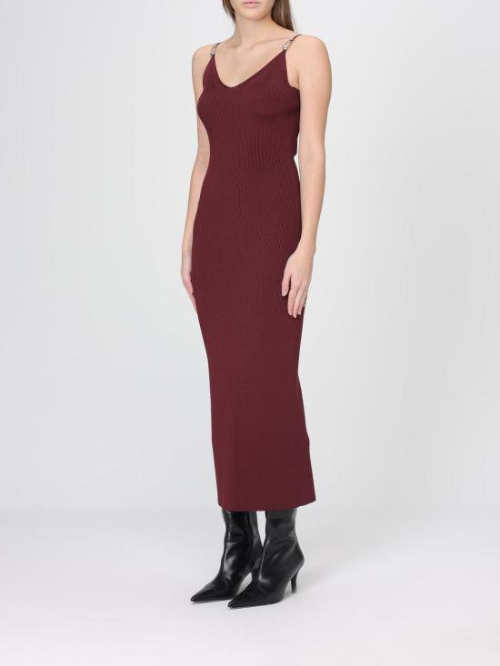 26SS 베르사체 롱 원피스 10185861A12699 1RD90 Burgundy - VERSACE