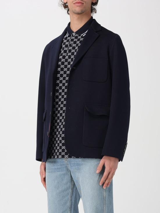 26SS 구찌 수트 자켓 846713ZAM6R 4240 Blue - GUCCI