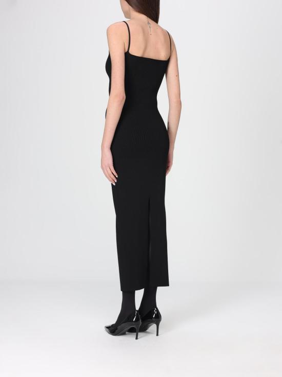 26SS 베르사체 롱 원피스 10185861A12699 1B000 Black - VERSACE