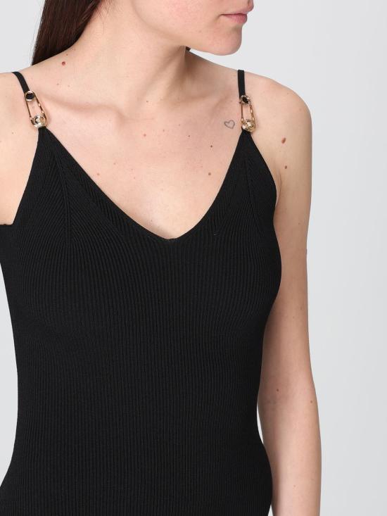 26SS 베르사체 롱 원피스 10185861A12699 1B000 Black - VERSACE