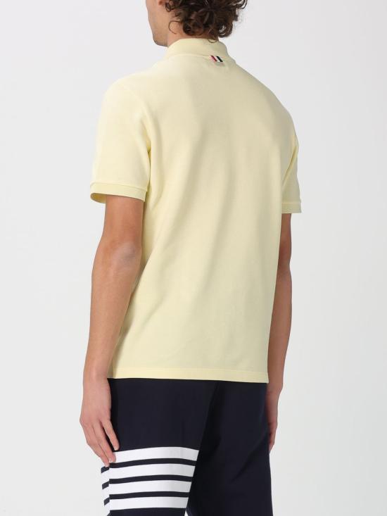 26SS 톰브라운 클래식 피케 4바 숏슬리브 폴로 티셔츠 MJP110P00050 740 Yellow - THOM BROWNE
