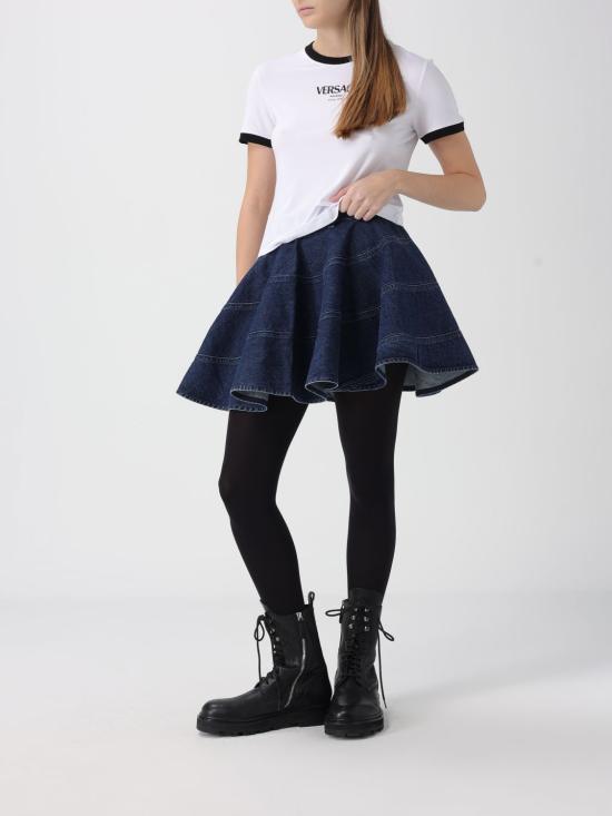 26SS 베르사체 반팔 티셔츠 10226561A16685 2W020 White - VERSACE