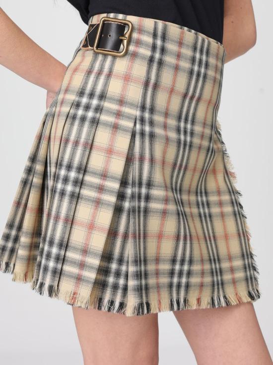 26SS 버버리 숏 스커트 8118152 Sand - BURBERRY