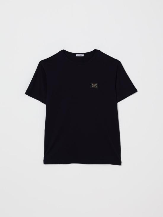 26SS [키즈] 돌체앤가바나 티셔츠 L4JT7TG7P1T B3681 Blue