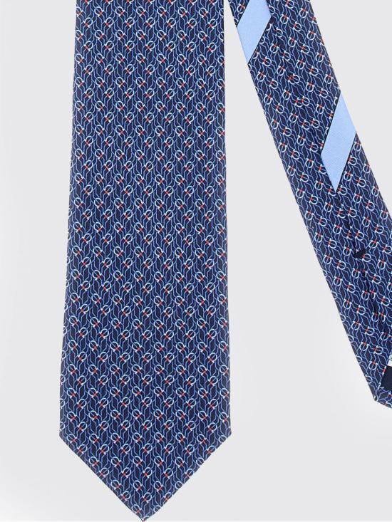 25FW 살바토레 페라가모 넥타이 768562 350950 001 Blue - SALVATORE FERRAGAMO