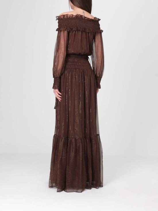 26SS 셀프 포트레이트 롱 원피스 RS26156XABR Brown - SELF PORTRAIT