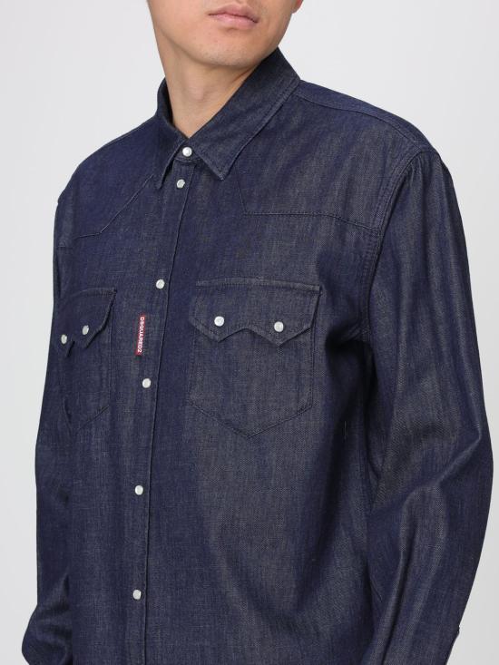 26SS 디스퀘어드2 데님 셔츠 S74DM1025D30029 470 Blue - DSQUARED2