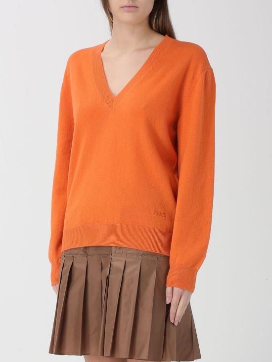 26SS 펜디 스웨터 FZXE34AW4G F1UKJ Orange - FENDI