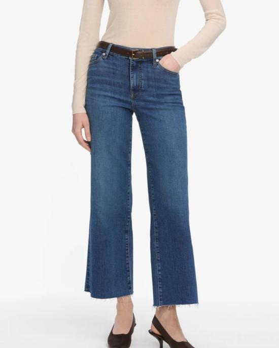  프레임 데님 팬츠 르 슬림 팔라초 크롭 진 엘릭서 로우 애프터 - FRAME