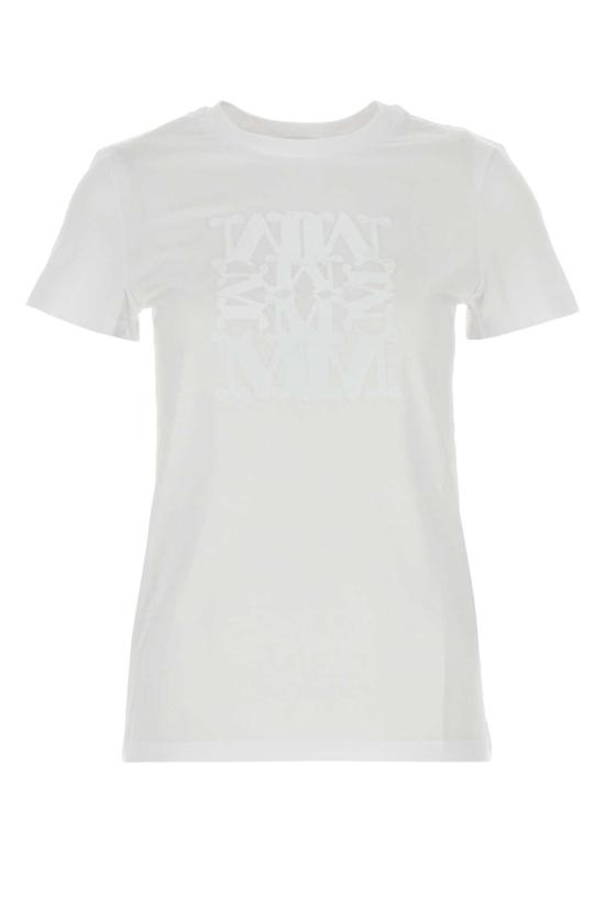 25FW 막스마라 BRAVO 엠브로이드 코튼 티셔츠 2521946032600 004 BIANCO