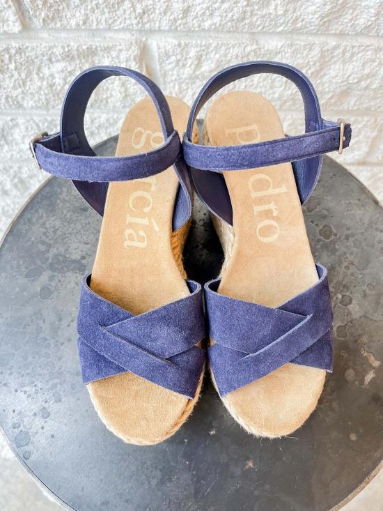  페드로 가르시아 샌들 달리스 플랫폼 웨지  잉크 카스토로 - PEDRO GARCIA