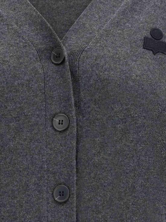 25FW 이자벨마랑 가디건 CA0104FAC1L17E02AN ANTHRACITE DOM - ISABEL MARANT