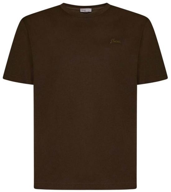 25FW 에르노 반팔 티셔츠 JG00023UR520527730 GREEN