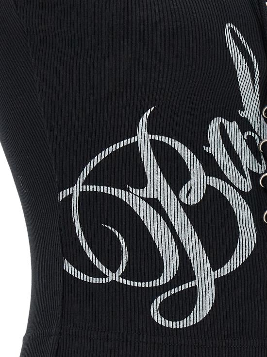 26SS 발렌시아가 민소매 티셔츠 858152TTVO21070 Black - BALENCIAGA