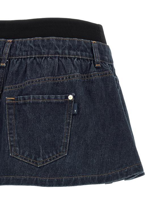 26SS 세븐포올맨카인드 롱 스커트 7U4S0E52U71ZI Blue - 7 FOR ALL MANKIND