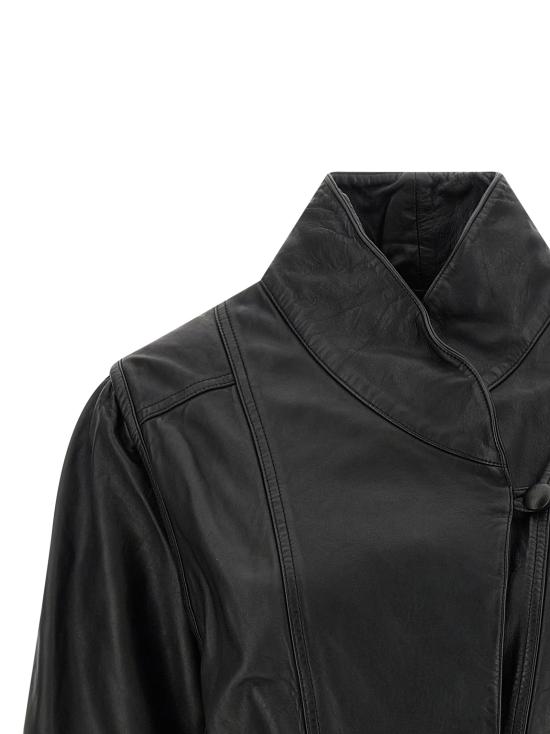 26SS 이자벨마랑 가죽 자켓 VE0601FAD1B02I01BK Black - ISABEL MARANT