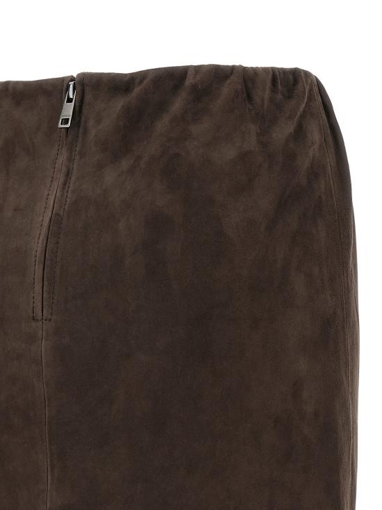 26SS 로테이트 바이 크리스텐슨 롱 스커트 115579573573 Brown - ROTATE BY BIRGERCHRISTENSEN