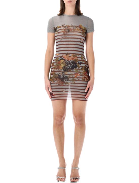 26SS 장 폴 고티에 숏 원피스 DR114M014P 5690 LIGHT BLUE MULTI