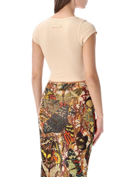 26SS 장 폴 고티에 반팔 티셔츠 TO429J014 63 NUDE - JEAN PAUL GAULTIER