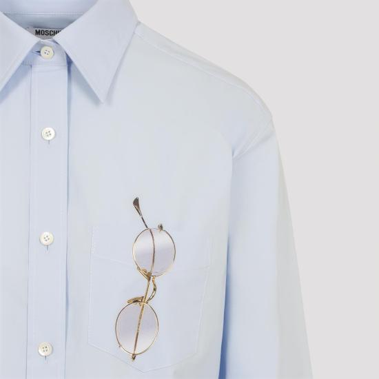 26SS 모스키노 셔츠 261E0225 0531 1293 FANTASIA AZZURRO BLUE - MOSCHINO