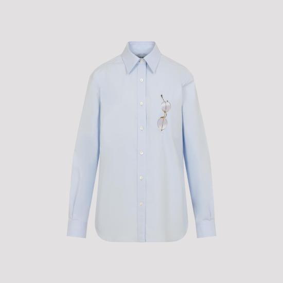 26SS 모스키노 셔츠 261E0225 0531 1293 FANTASIA AZZURRO BLUE - MOSCHINO