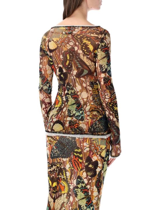 26SS 장 폴 고티에 긴팔 티셔츠 TO448M020P 1090 YELLOW MULTI - JEAN PAUL GAULTIER