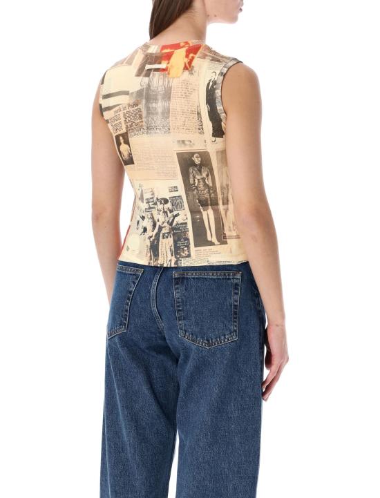 26SS 장 폴 고티에 민소매 티셔츠 TO401J026P 030830 ECRU JOURNAL - JEAN PAUL GAULTIER