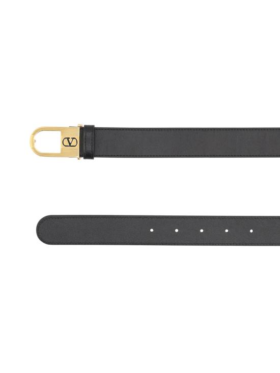 26SS 발렌티노 가라바니 가죽 벨트 8Y2T0ST8JAQ 0NO BLACK - VALENTINO GARAVANI