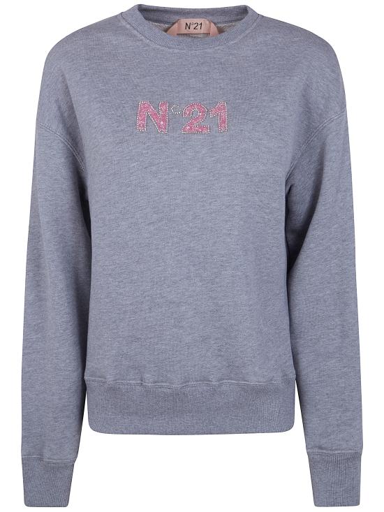 26SS 누메로벤투노 긴팔 티셔츠 E031 4040 8958 MELANGE GREY