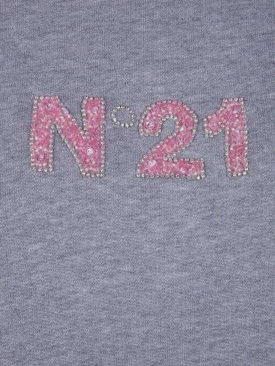 26SS 누메로벤투노 긴팔 티셔츠 E031 4040 8958 MELANGE GREY - N°21