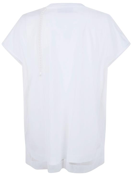 26SS 시몬로샤 반팔 티셔츠 5404B 0553 WHITE PEARL - SIMONE ROCHA